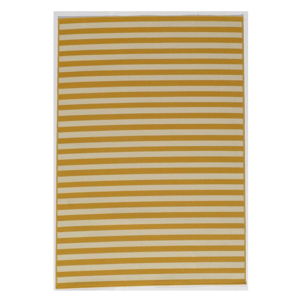 Momeni Baja BAJ-1 6'7" x 9'6" Yellow Area Rug, , large