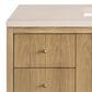James Martin Vanities Hudson 48" Single Bathroom Vanity in Light Natural Oak with 3 cm Eternal Marfil Quartz Top and Rectangular Sink, , large