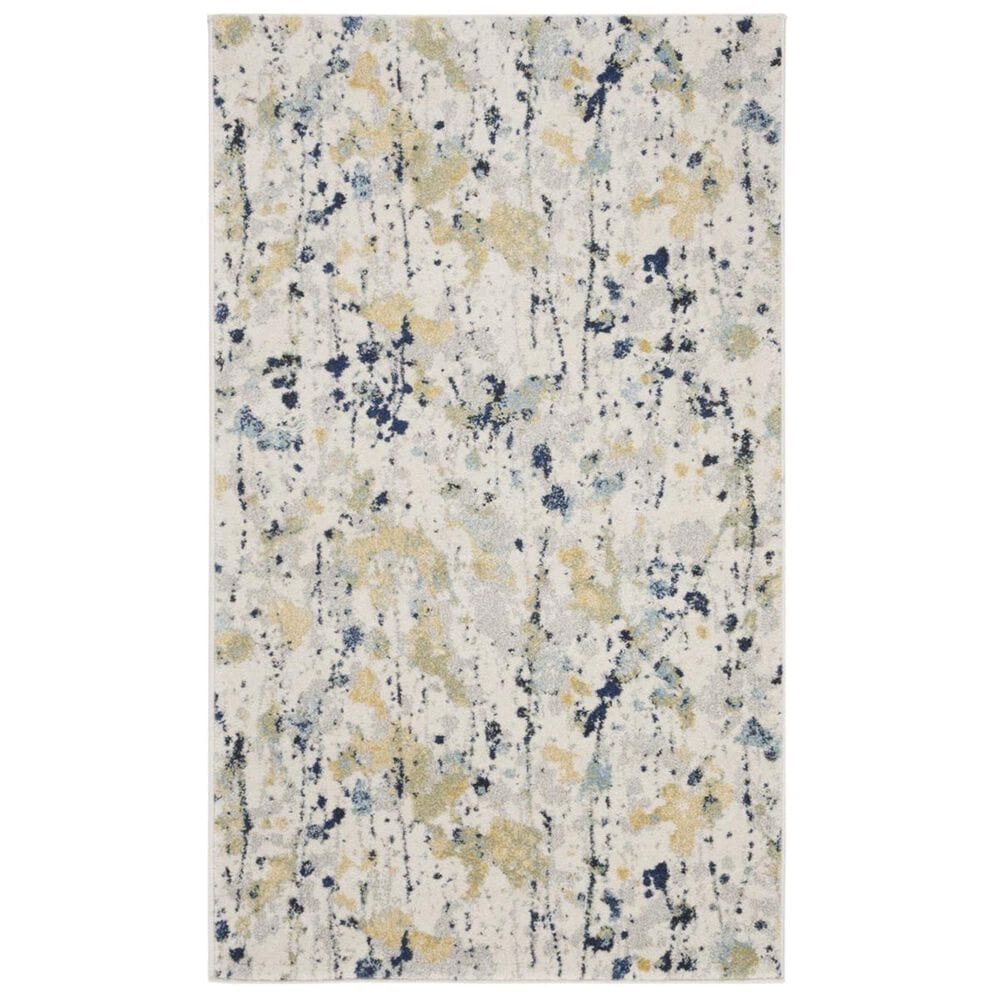 Safavieh Evoke EVK284C 3" x 5" Ivory and Yellow Area Rug, , large