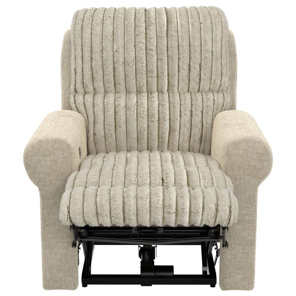 Catnapper Foxy Power Lay Flat Recliner with Zero Gravity in Porcelain, , large