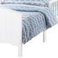Foundations Worldwide Hampton Toddler Bed with Rails in Matte White, , large