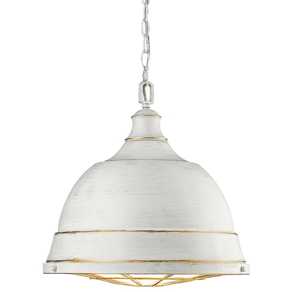Golden Lighting Bartlett 2-Light Pendant in French White, , large
