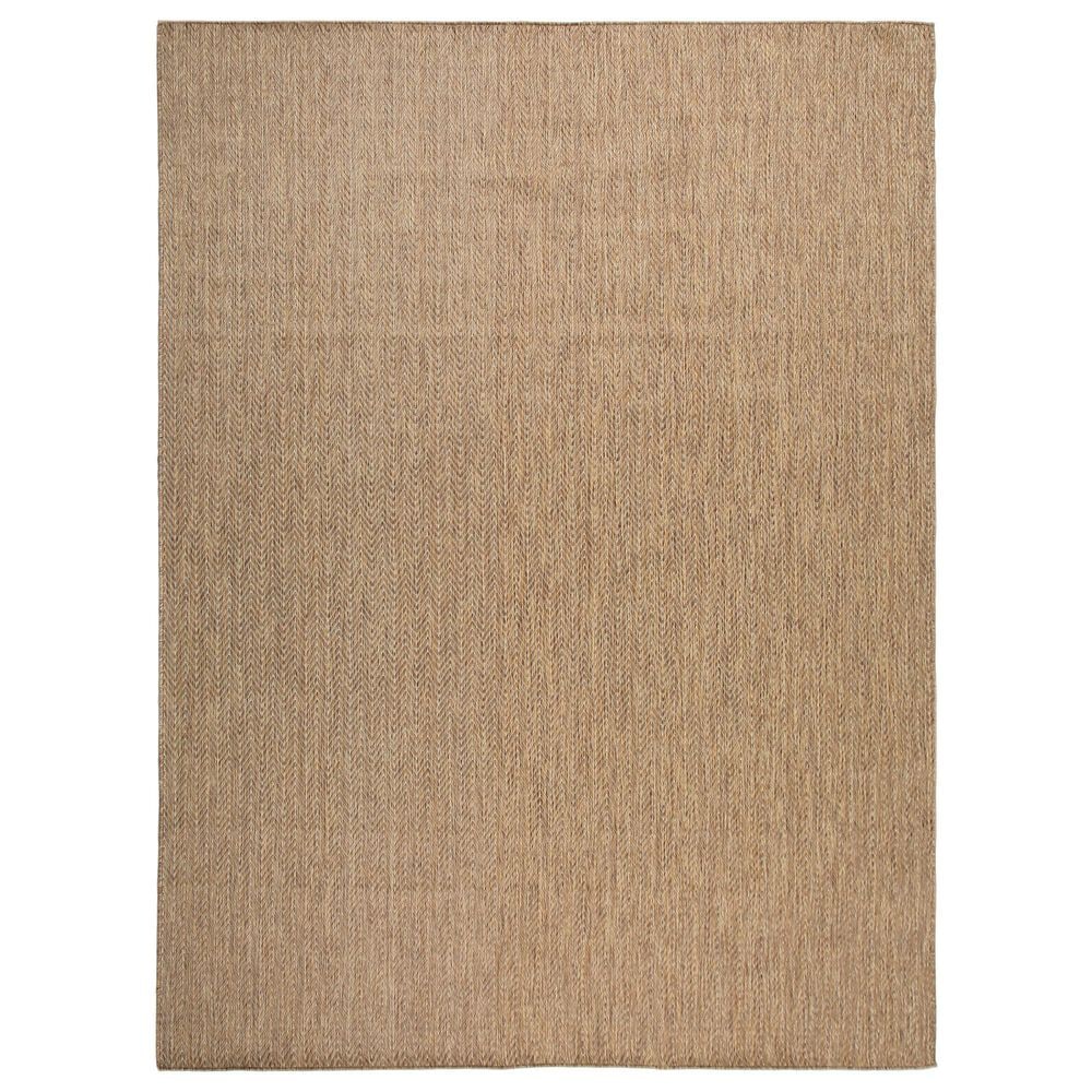 Nourison Horizon HOZ02 Natural 8" x 10" Indoor/Outdoor Area Rug, , large