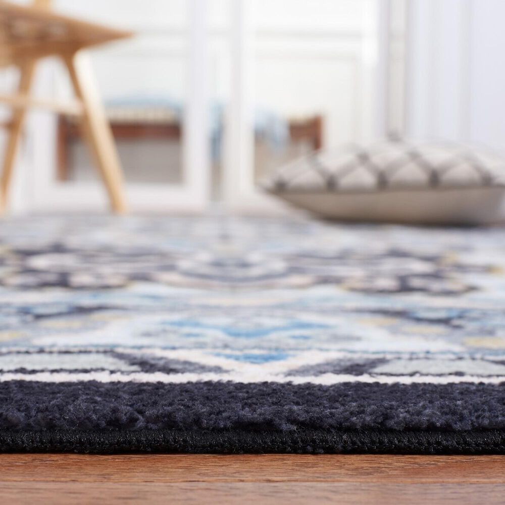 Safavieh Riviera 6&#39;7&quot; Square Grey and Light Blue Area Rug, , large