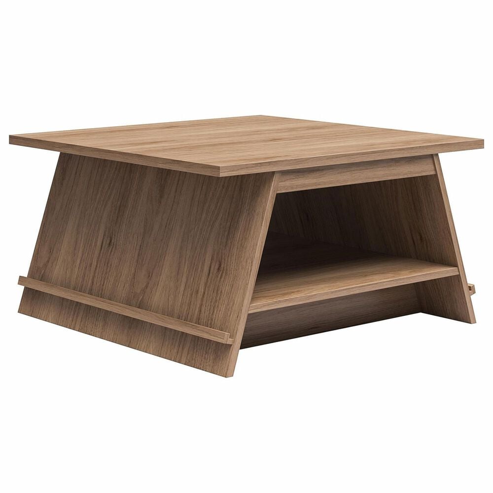 DHP Danton A-Frame Coffee Table with Magazine Perch in Danish Walnut, , large