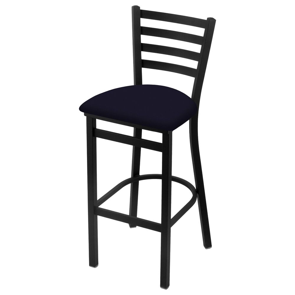 Holland Bar Stool 400 25" Stationary Counter Stool with Black Wrinkle and Canter Twilight Seat, , large