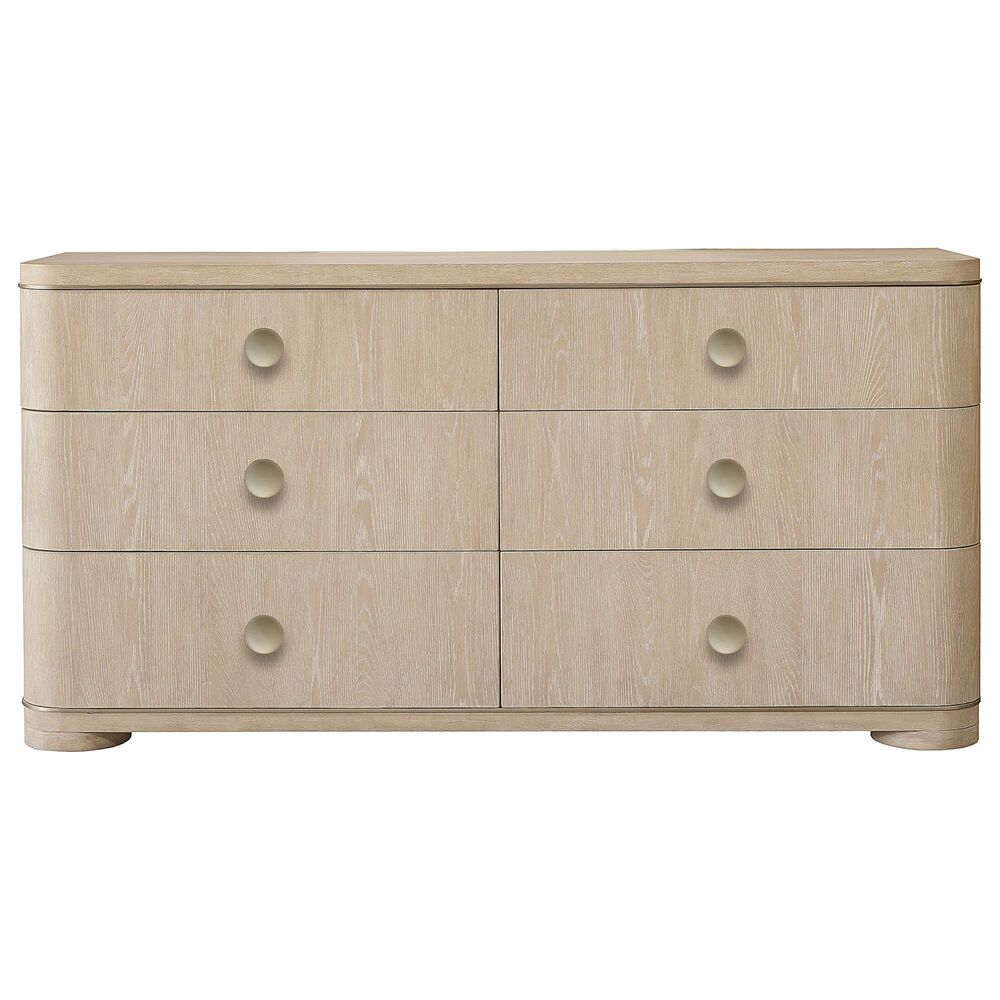 Chapel Hill Huntington 6-Drawer Dresser and Mirror in Beach Grass, , large