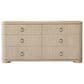 Chapel Hill Huntington 6-Drawer Dresser and Mirror in Beach Grass, , large