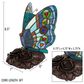 Timberlake 8.5" Tiffany Style Butterfly Lamp in Multicolor, , large