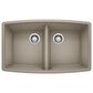 Blanco Performa 33" Equal Double Bowl Kitchen Sink in Truffle, , large