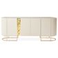 Vista Haus Lisbon Console Table in Silken Matte Cream, , large