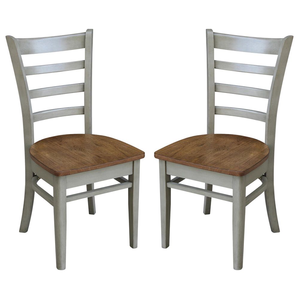 International Concepts Emily Dining Chair in Hickory/Stone, , large