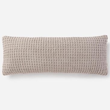 Sunday Citizen Snug Waffle 14" x 36" Lumbar Throw Pillow
 in Taupe, , large