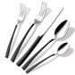 Gifts Plus 20-Piece Flatware Set in Stainless Steel and Matte Black, , large