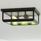 Vaxcel Kinzie 2-Light Outdoor Flush Mount in Textured Black, , large