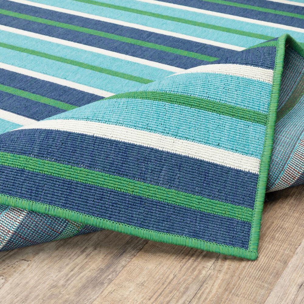 Oriental Weavers Meridian 9652F 2&#39;3&quot; x 7&#39;6&quot; Blue Runner, , large