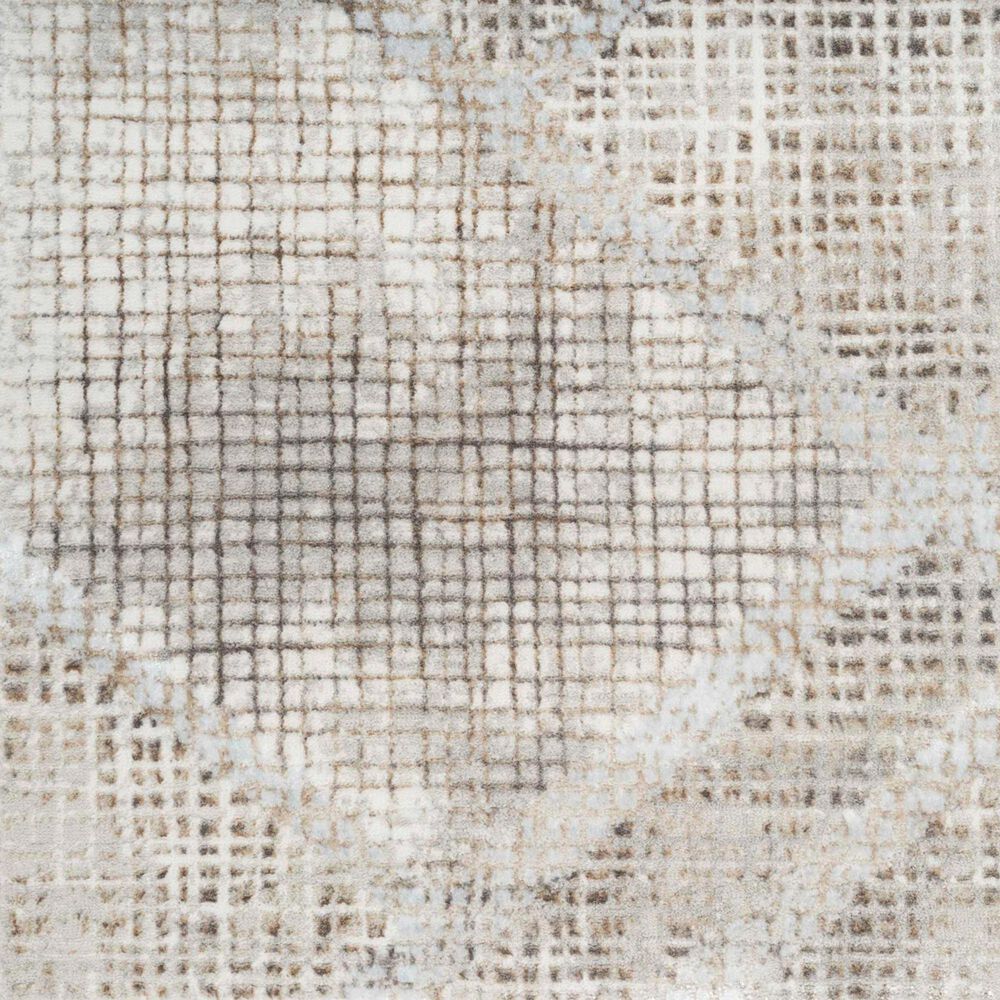 Nourison Sparkle ILI03 Grey 2'3" x 7'6" Runner, , large