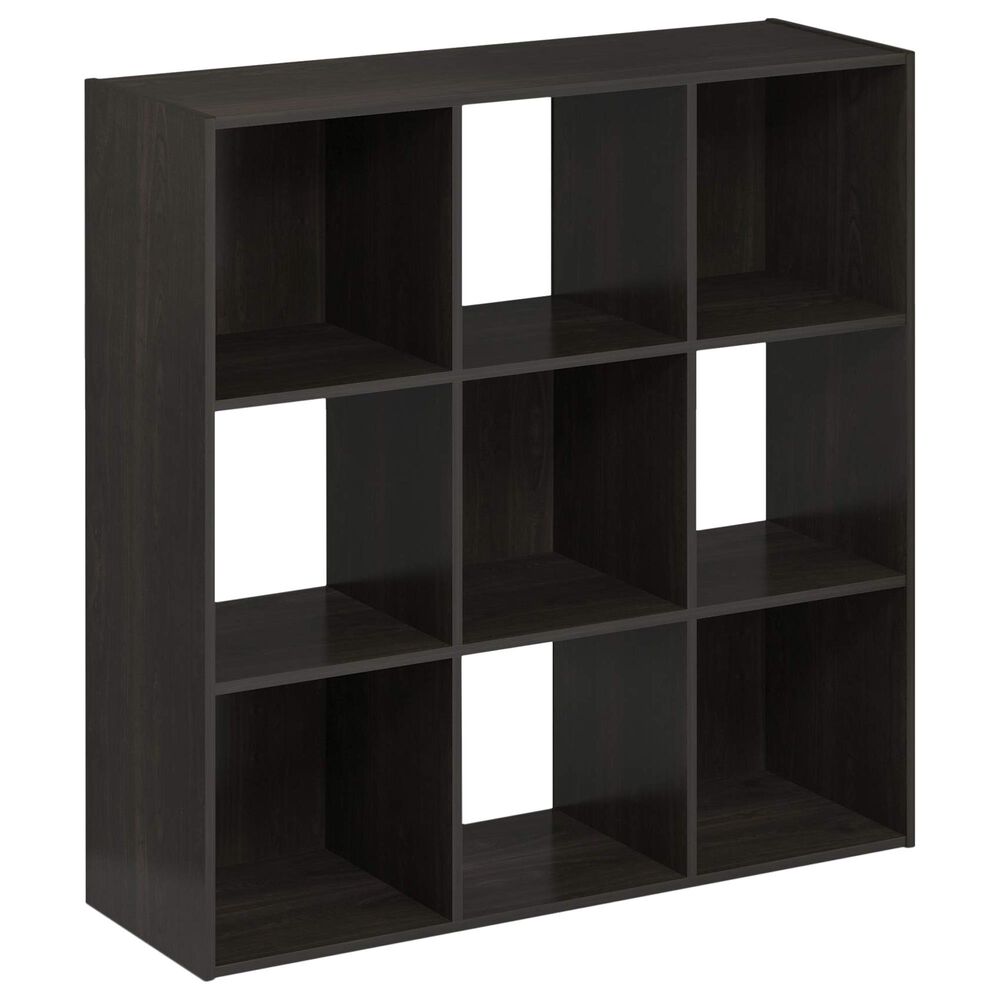 HOMLUX 9-Cube Cubic Shelf Storage Bookcase in Espresso, , large