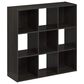 HOMLUX 9-Cube Cubic Shelf Storage Bookcase in Espresso, , large