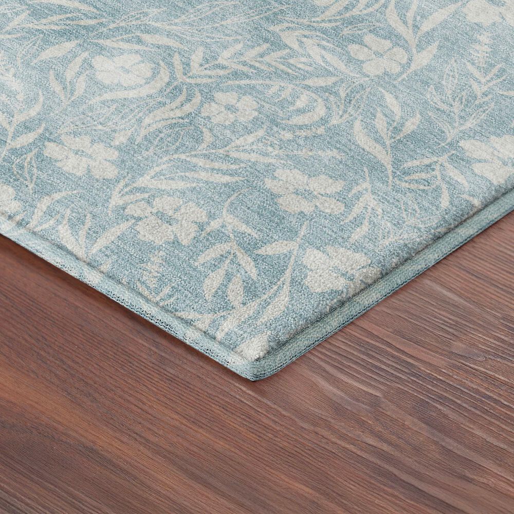 Dalyn Rug Company Soft Essentials Floral Sky 2'3" x 7'6" Indoor/Outdoor Runner, , large