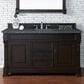 James Martin Vanities Brookfield 60" Single Bathroom Vanity in Burnished Mahogany with 3 cm Parisien Bleu Quartz Top and Rectangular Sink, , large