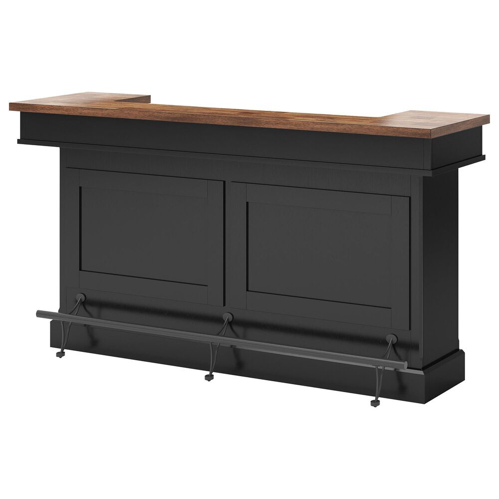 Ashley Wildenauer Bar in Warm Satin Black and Brown, , large