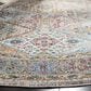 Safavieh Aria ARA127C 6"6" Round Cream and Multicolor Area Rug, , large