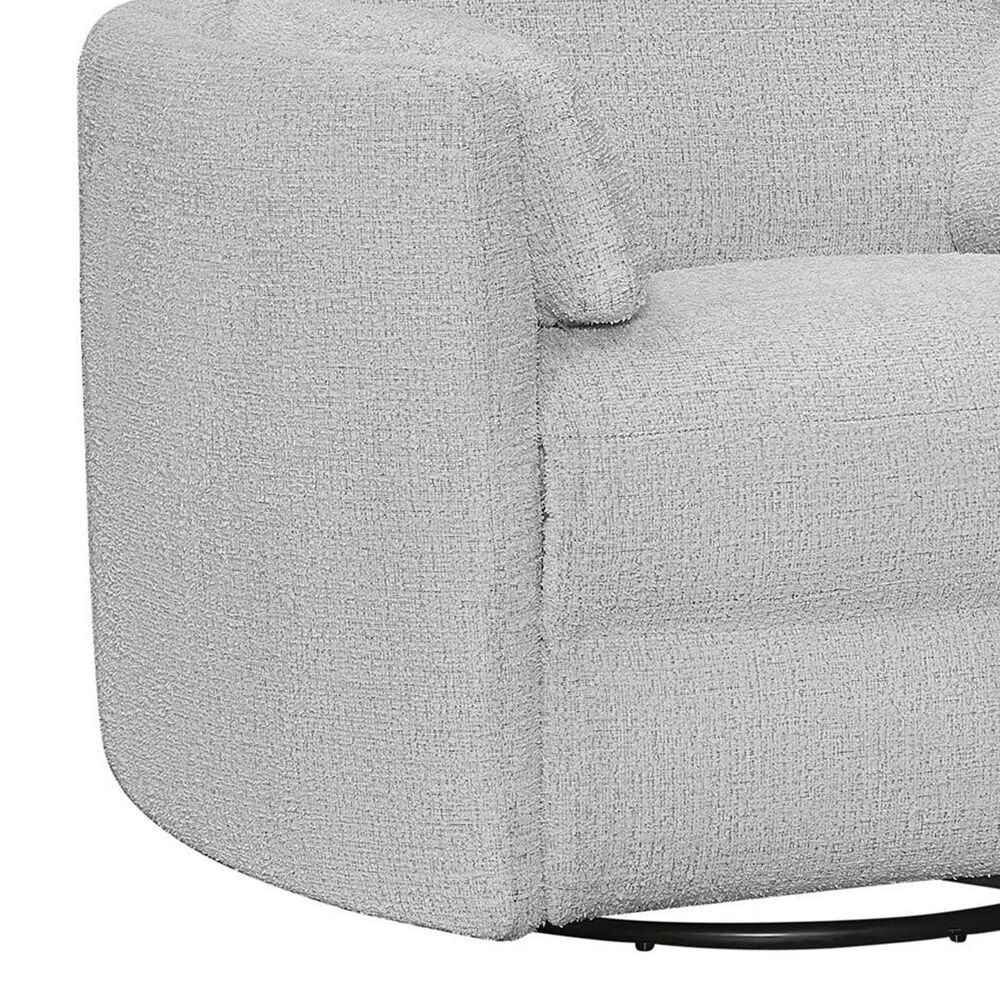 Simeon Collection Manual Swivel Glider Recliner in Angora Linen, , large