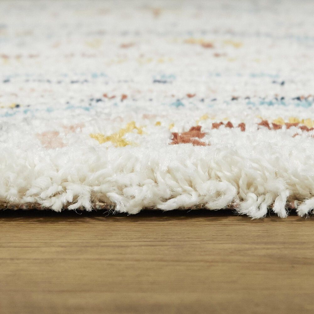 Balta Rugs Hailey 5&#39;3&quot; Round White Kids Area Rug, , large