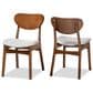 Baxton Studio Katya Side Chair with Grey Cushion in Walnut Brown (Set of 2), , large