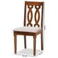 Baxton Studio Cherese Side Chair in Walnut Brown (Set of 2), , large