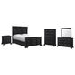Mayberry Hill Passages 5-Piece Queen Panel Bedroom Set in Black, , large