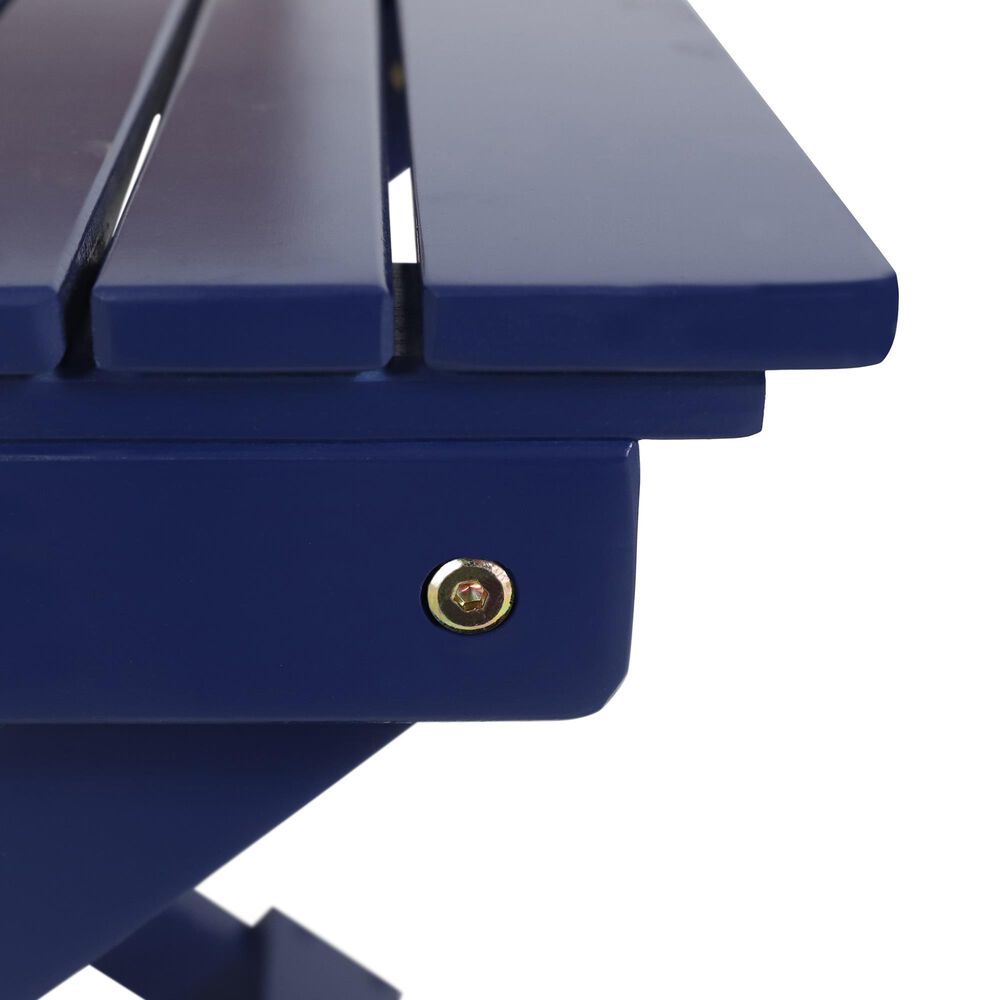 Hearth and Haven Folding Patio Side Table in Navy Blue, , large