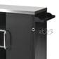 HOMLUX 55.5" Outdoor Kitchen Island with Sink in Black and Stainless Steel, , large
