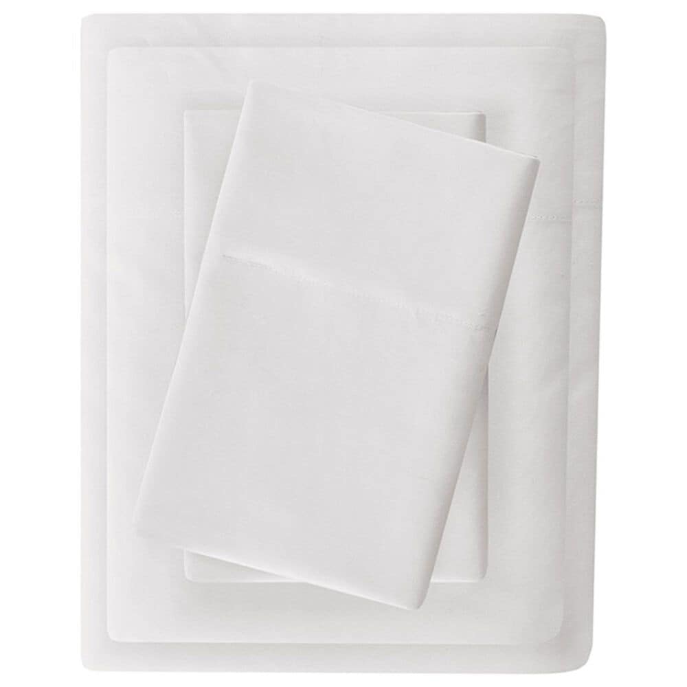Hampton Park Madison Park 4-Piece Luxurious Brushed Microfiber Deep Pocket King Sheet Set in White, , large