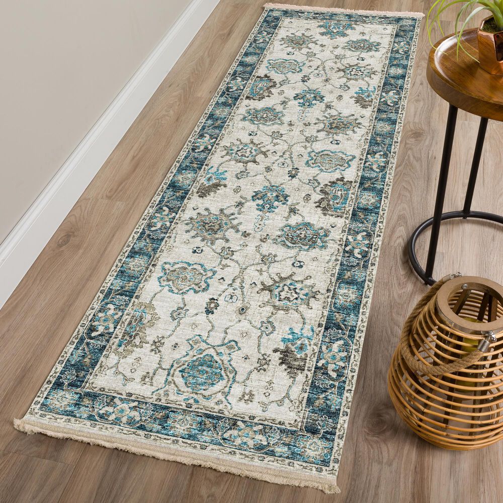 Dalyn Rug Company Marbella 2&#39;3&quot; x 7&#39;6&quot; Flax  Runner, , large
