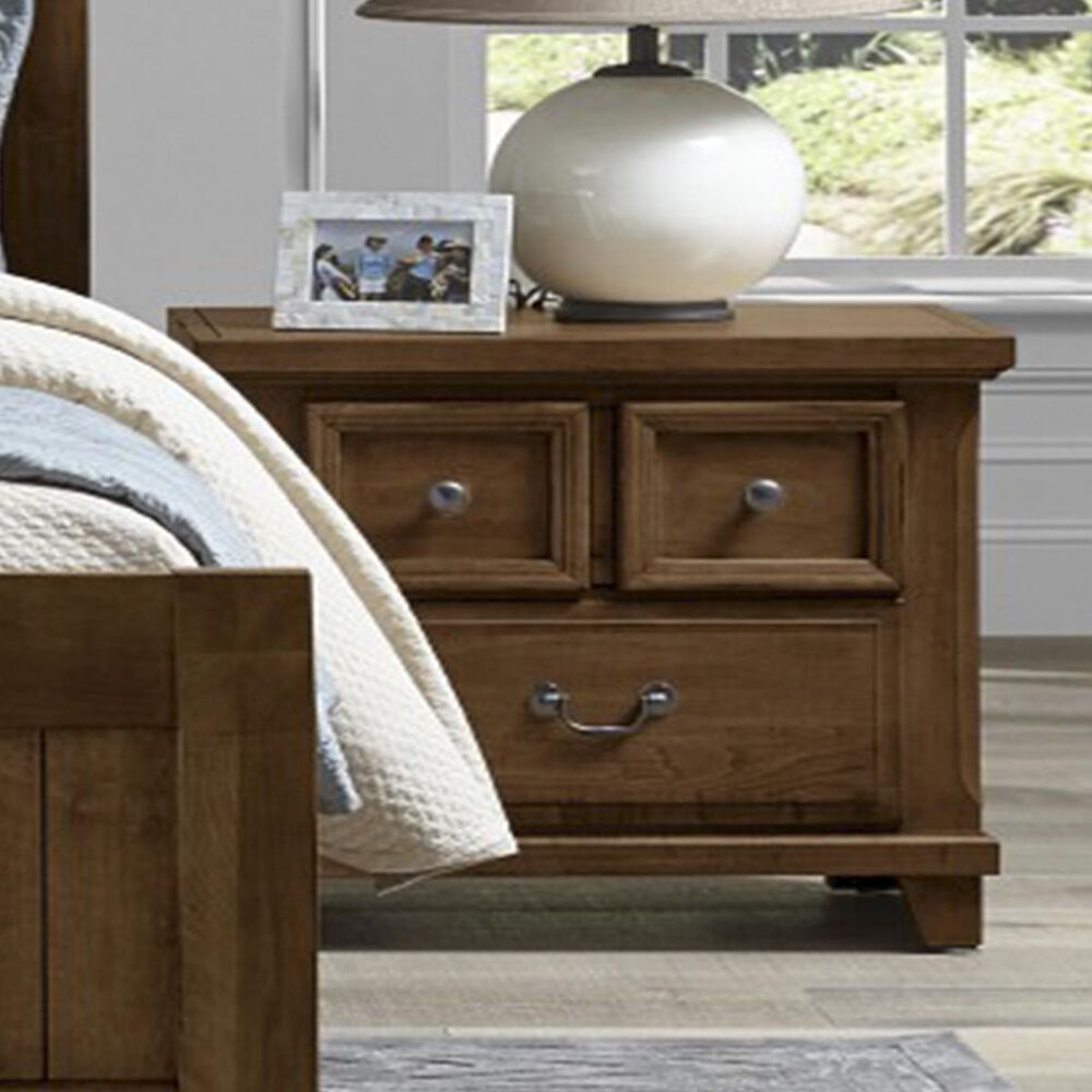 Viceray Collections Timber Creek 2 Drawer Nightstand in Rustic Cherry, , large