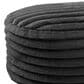 Jaxx Paran Oval Ottoman in Mondo Black, , large