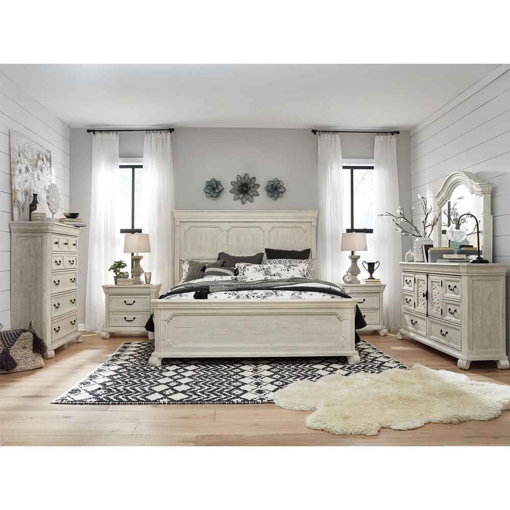 Nicolette Home Bronwyn 3 Drawer Nightstand in Alabaster, , large