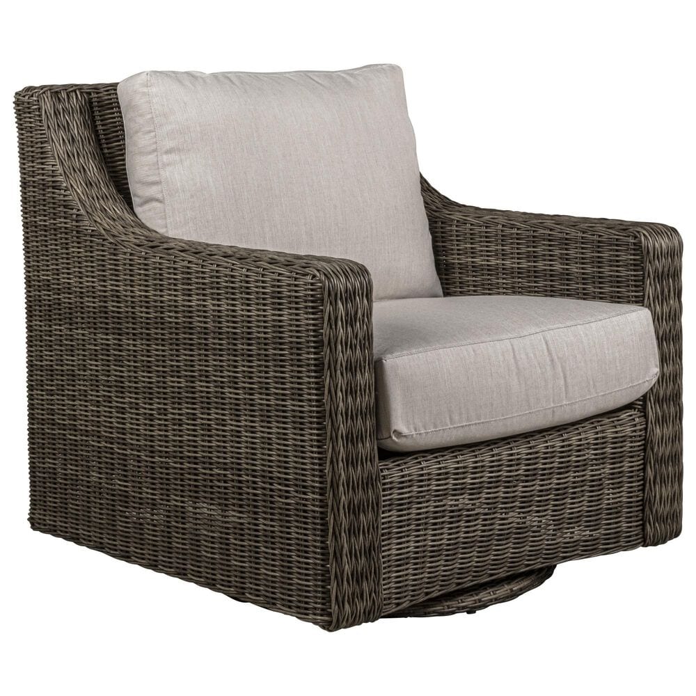 Venture Oasis Swivel Glider Lounge Chair in Ash, , large