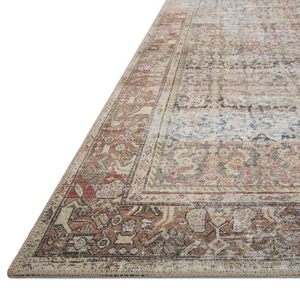 Amber Lewis x Loloi Georgie 3&#39;9&quot; x 5&#39;6&quot; Multicolor and Spice Area Rug, , large