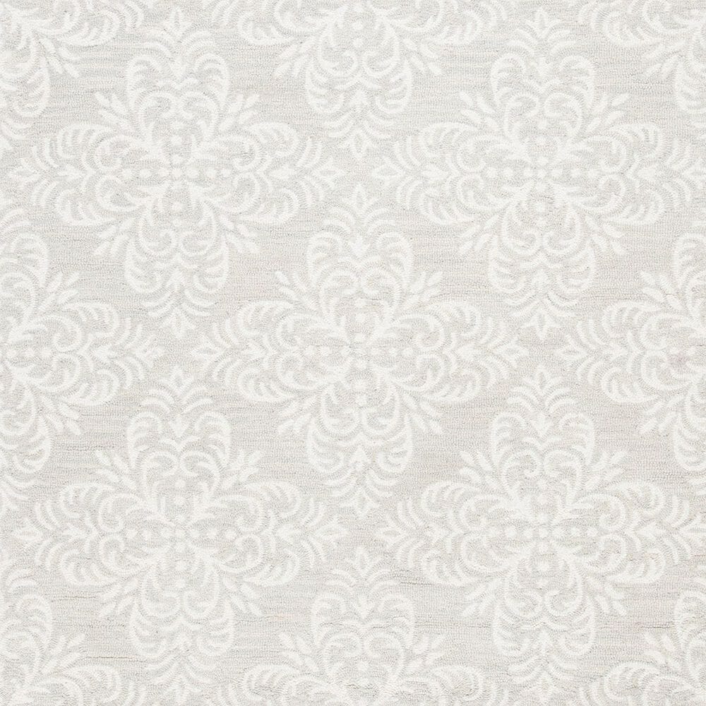 Safavieh Micro-Loop Damask 5&#39; x 8&#39; Silver and Ivory Area Rug, , large