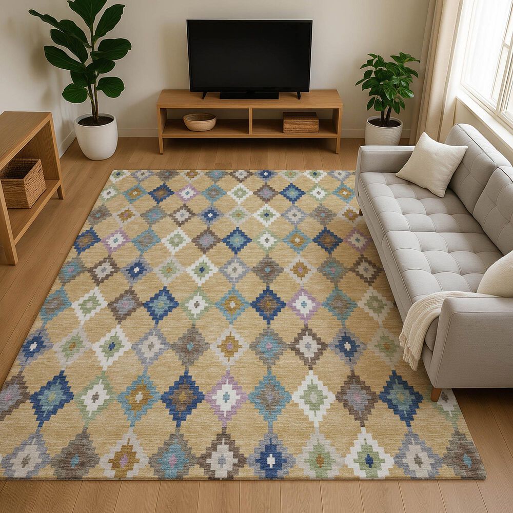 Dalyn Rug Company Kenner Gold 8' x 10' Area Rug, , large