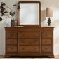 Universal Furniture New Lou 12-Drawer Dresser and Mirror in Cognac, , large