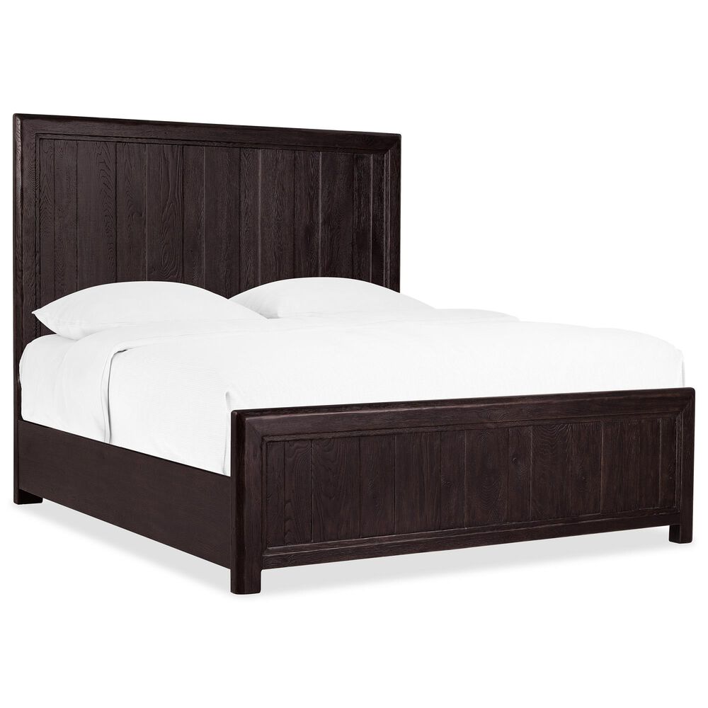 Hooker Furniture Driftwood 4-Piece King Panel Bedroom Set in Burnt Timber, , large