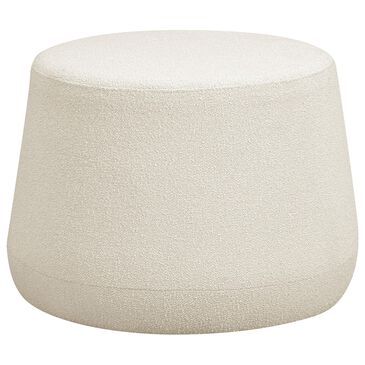 Lifestyle Solutions Grant Round Ottoman in Snow, , large