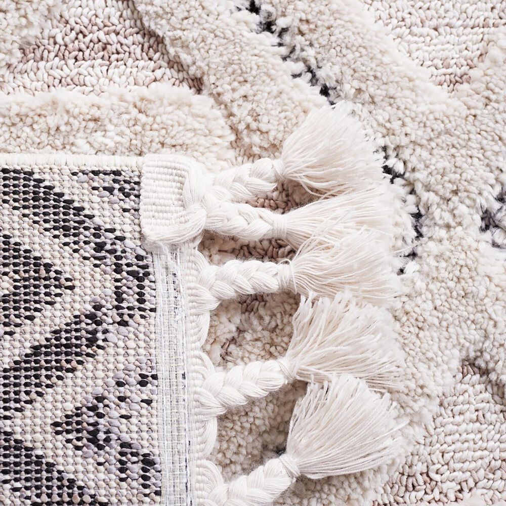 Safavieh Marrakesh MRK546 2&#39;2&quot; x 6&#39; Ivory and Grey Runner, , large