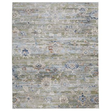 Feizy Melrose 2"6" x 7"3" Green and Ivory Runner, , large