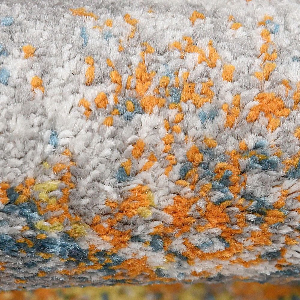 Amer Rugs Montana 7&#39;6&quot; Round Orange and Pink Area Rug, , large