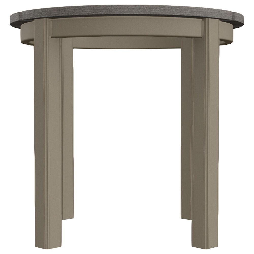 Telescope Casual Furniture Outdoor Round End Table in Boardwalk and Storm, , large